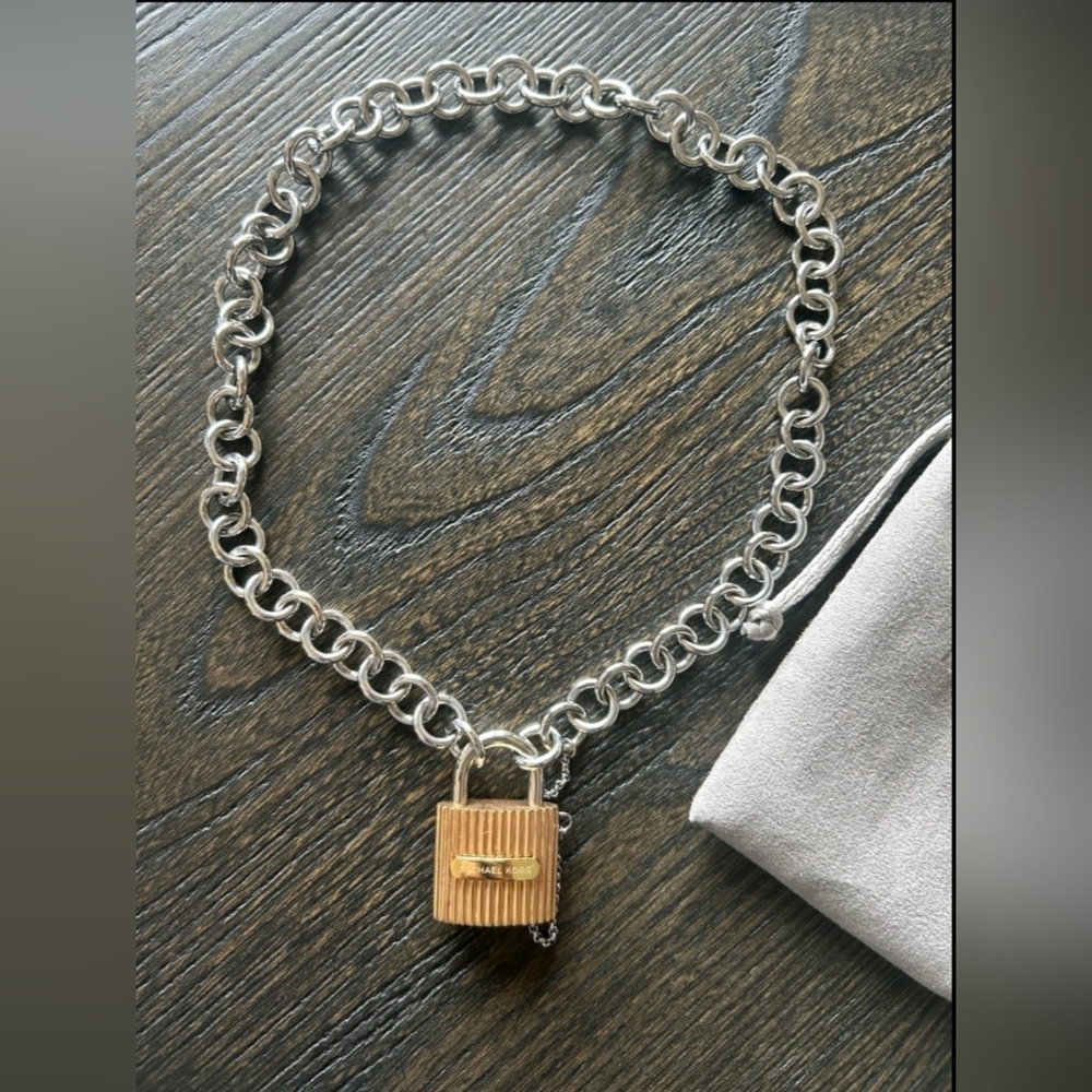 Michael Kors Padlock Chain Necklace - Picture 3 of 3